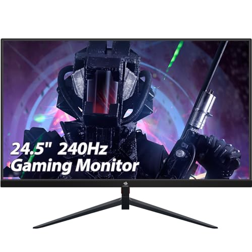 Z-Edge 24.5" Gaming Monitor, Z-Edge UG25I FHD 1920x1080 240Hz Gaming Monitor, 1ms Frameless LED, AMD Freesync Premium Display Port HDMI Built-in Speakers - UG25I 240Hz