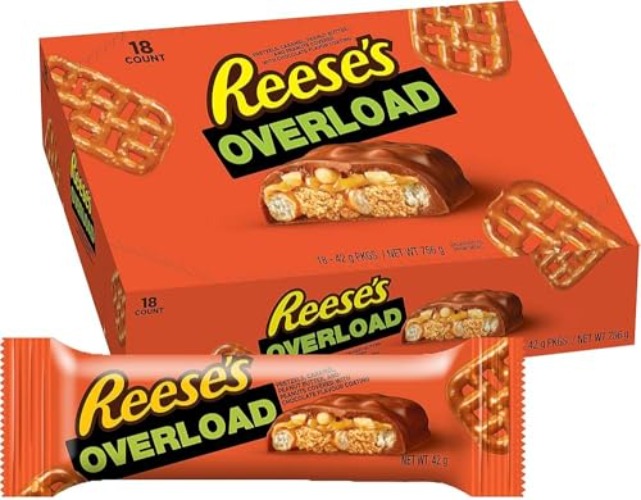 Reese's Overload, 42 g - Pack of 18, - Single