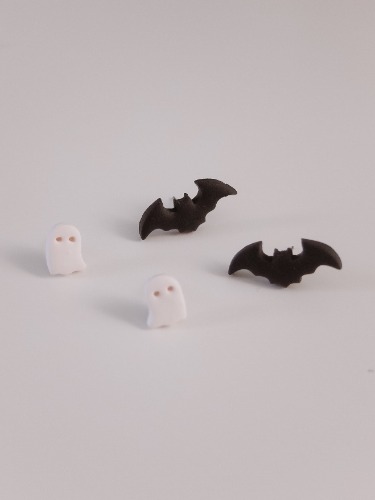 Halloween Stud Pack: Bat and Ghost Earrings | Muni Muni
