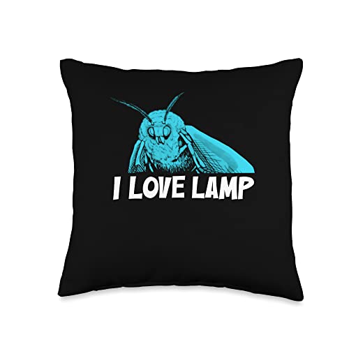 Moth Meme Throw Pillow 16x16
