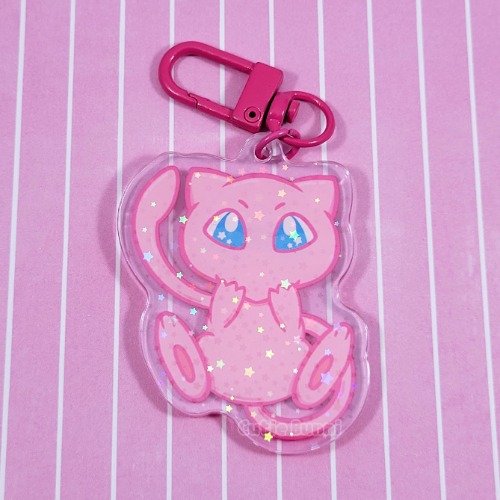 Mew Acrylic Charm Keychain