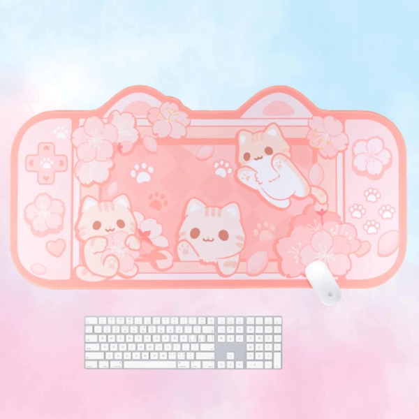 Sakura Cat Mousepad