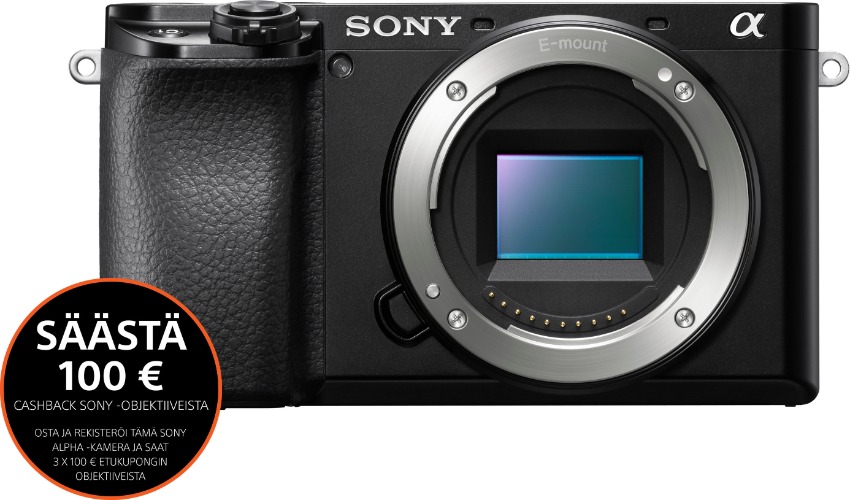 Sony A6100 -mikrojärjestelmäkamera, runko 859,99