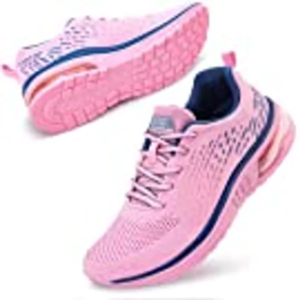 STQ Running Shoes Ladies Trainers Womens Mesh Low Top Sneakers