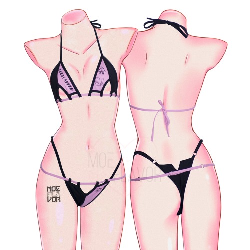 MOEFLAVOR Swimsuit Danger Gamer Bunny Bikini