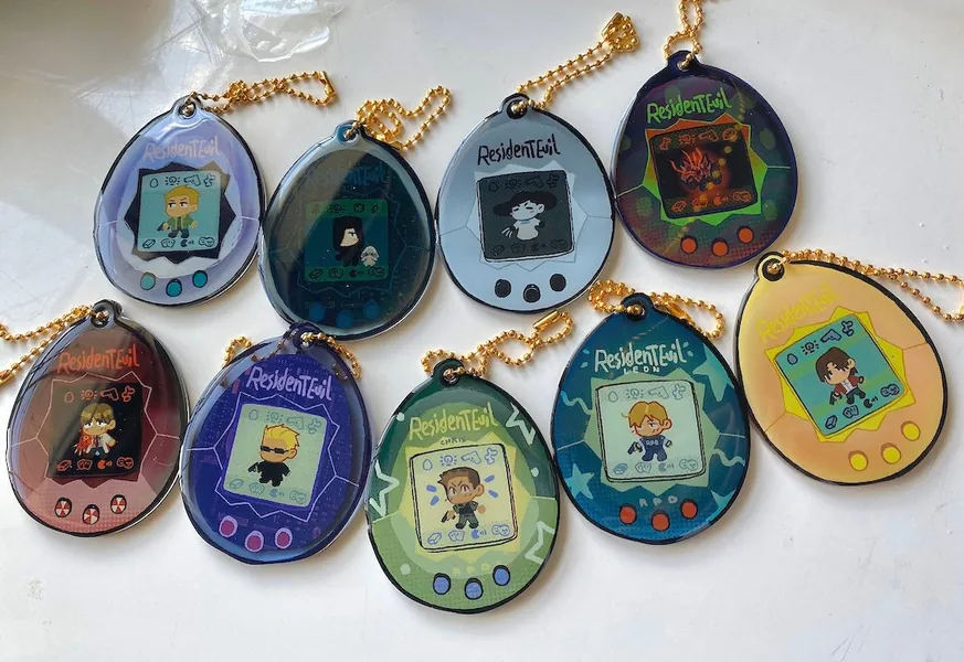 Weskie Tamagotchi Keychain