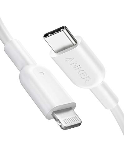 Anker USB C to Lightning Cable (6ft MFi Certified) iPhone Charger Cable Powerline II for iPhone 13 13 Pro 12 Pro Max 12 11 X XS XR 8 Plus, AirPods Pro, Supports Power Delivery (Charger Not Included) - 6ft - White - 1