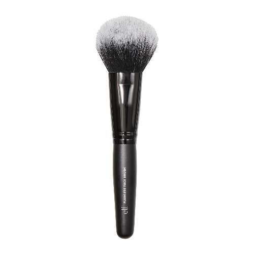 e.l.f. Flawless Face Brush, Vegan Makeup Tool, Flawlessly Contours & Defines, For Powder, Blush & Bronzer - 1 Count Black