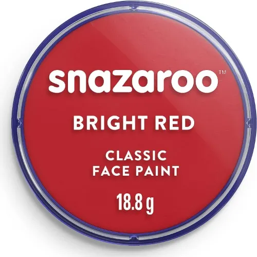 Snazaroo Face Paint 18ml Individual Color - Bright Red