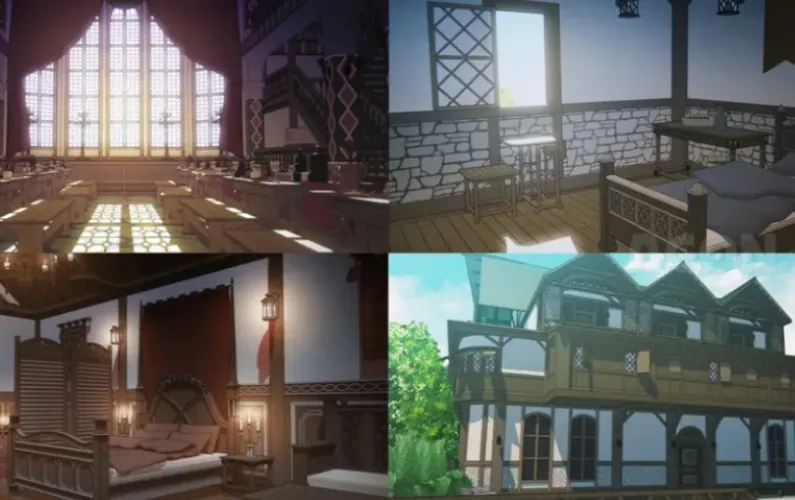 Full set of medieval Inns