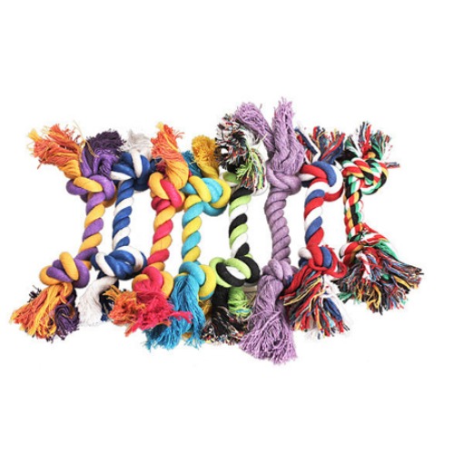 Durable Braided Rope Dog Toy - Random Color