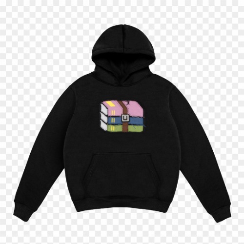 WinRAR FRAYED LOGO HOODIE tern® | L