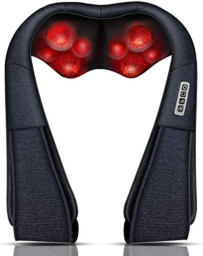 MoCuishle Neck Massager, Back Massager with Heat, Shiatsu Shoulder Massager for Neck Pain Back Pain Relief,Massager Neck Gifts for Thank You & Appreciation, Birthday, Relatives & Family, Anniversary - Navy
