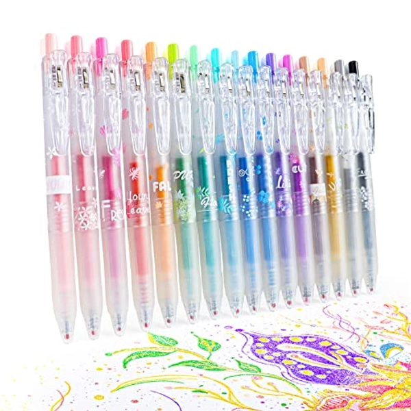 Throne | Li | HANKU Glitter Gel Pens 16 Assorted Color Retractable ...