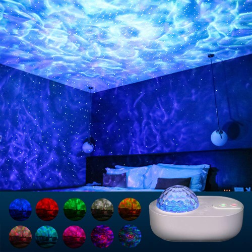 Star Projector Galaxy Light,Galaxy Projector with LED Nebula,5 White Noises Function,Cool Stuff Room Bedroom Party Home Aesthetic Decor,Light Projector Perfect Gifts for Kids Adults - 