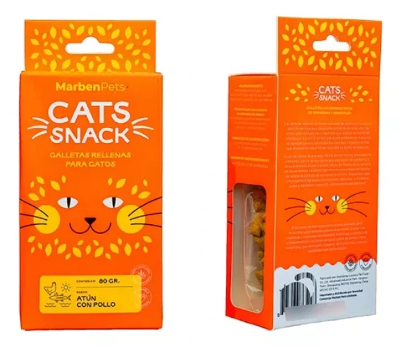Marbenpets Cats Snacks Con Relleno Atún Con Pollo 24 unidades