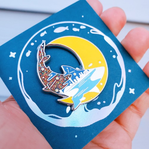 Moon Visitors Pin Series (1.5" version) - The Shark Visitor (Toronto)