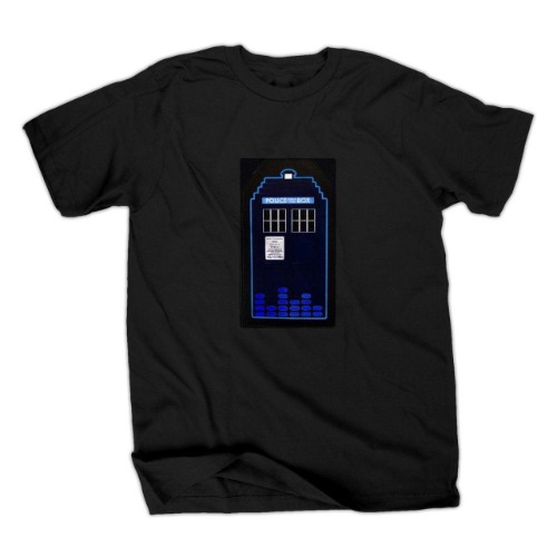 TARDIS Sound Activated LED Light Up T-Shirt | 2X