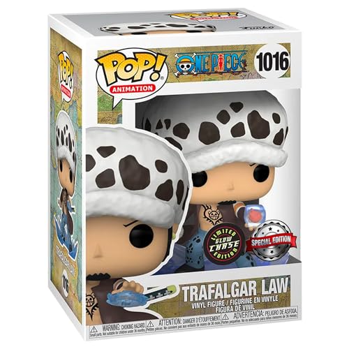 Funko Pop One Piece Trafalgar D. Water Law w/Heart Chase Figure (AAA Anime Exclusive)