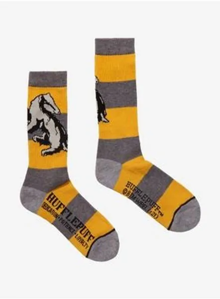 Harry Potter Hufflepuff Rugby Stripe Crew Socks