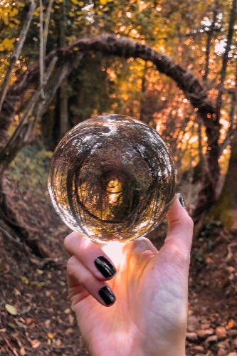Crystal Ball [CLEAR] | 100mm / Clear / 100% Glass