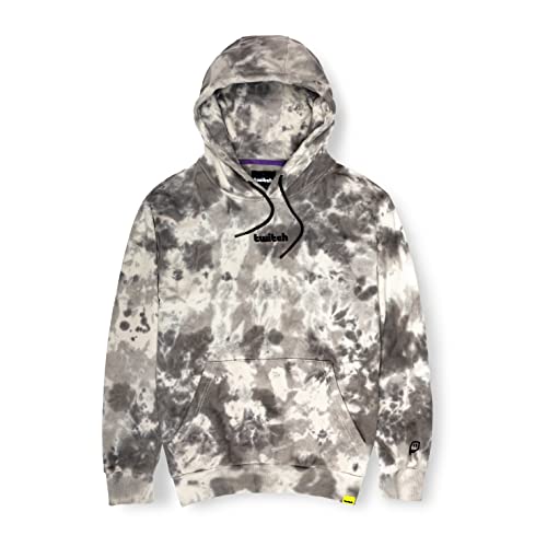 Twitch Tie Dye Signature Hoodie - XX-Large - Heather Grey