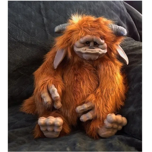 23.53US $ 50% OFF|Labyrinth 25cm Pvc Big Mouth Monster Animal Figure Baby Ludo Plush Action Figure Toys  Anime Dolls Gifts Children Toys