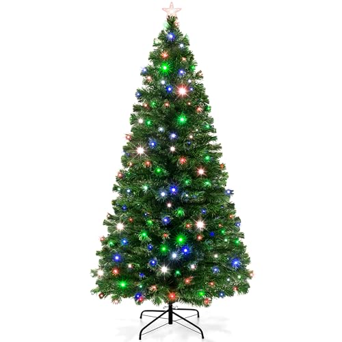 6ft Pre-Lit Fiber Optic Christmas Tree!! 