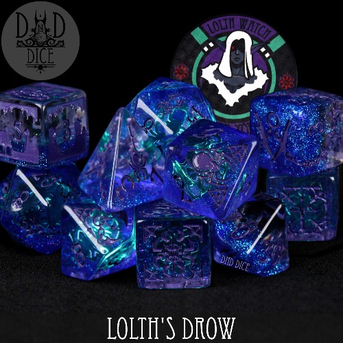 Lolth's Drow 11 Dice Set