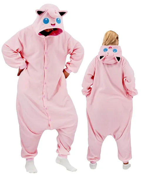 Jigglypuff Costume Onesie Halloween Outfit Party Wear Pajamas
