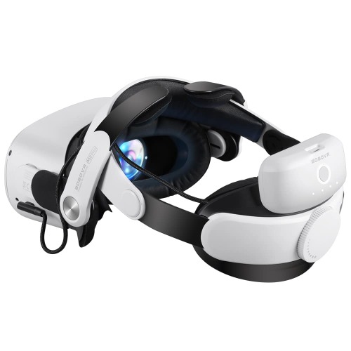 BOBOVR M2 Pro Strap for Oculus / Meta Quest 2 Elite Strap with Battery Pack Replacement Power Bank Halo Strap For Quest2 Accessories