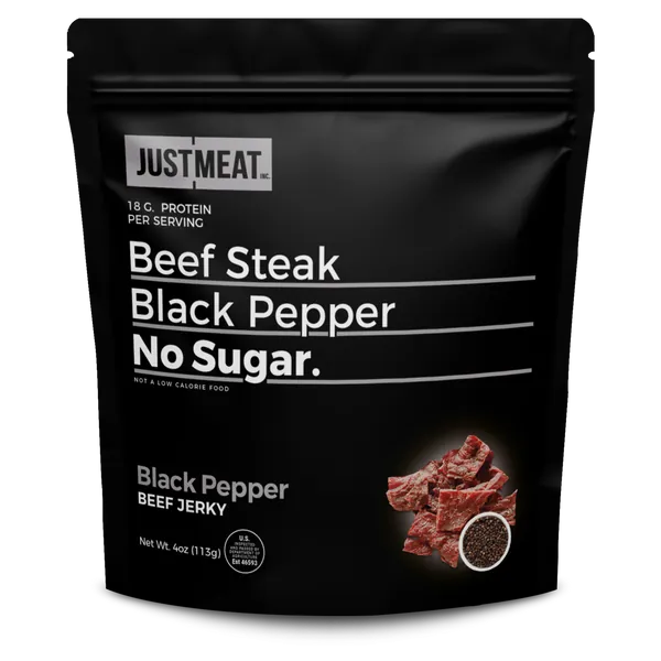 Black Pepper Beef Jerky (4 oz) by JUSTMEAT