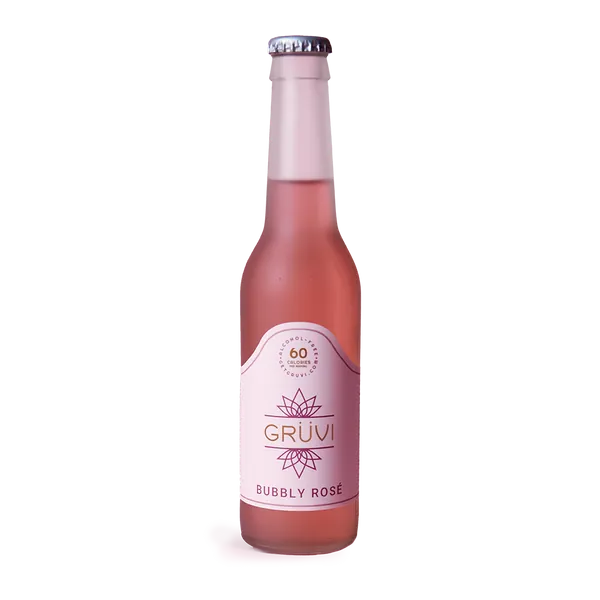 Alcohol-Free Bubbly Rosé by Grüvi