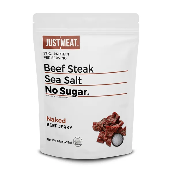 Naked Beef Jerky (1 LB) by JUSTMEAT