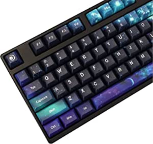 MOLGRIA Keycaps Starry Sky 139 Set for Mechanical Keyboard, Custom PBT KCA Profile Key Caps with Keycap Puller for Gateron Kailh Cherry MX Switch for ANSI and ISO Layout Keyboard
