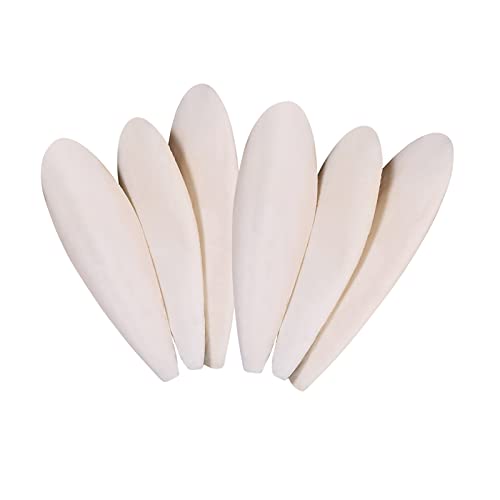 Vaceer 6Pcs Bird Cuttlebone Cuttlefish for Birds Budgie Toys Bird Chew Toys Cuttlefish Bone for Tortoise Parrots Snails,11-13cm