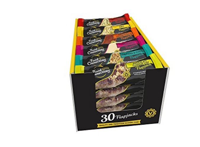 Food Connections | Classic Mix Flapjack Bars | 30 x 100g Bars | 6 Delicious Flavours