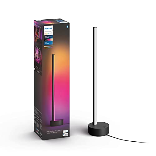 Philips Hue Signe White and Colour Ambiance Gradient Table Lamp [Black] Smart Lighting With Bluetooth. Works with Alexa, Google Assistant and Apple Homekit. - Signe Table Lamp - Black