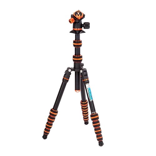 3 Legged Thing Punks Corey 2.0 Magnesium Alloy Ultra-Compact Travel Tripod - Adjustable, Multi-use Camera Tripod with Three Detachable Legs (COREYBLACK2.0) - Black