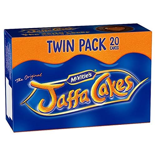 Original English McVities Jaffa Cakes Twin Pack Imported from the UK England Twin Pack … - 20 Count (Pack of 1)