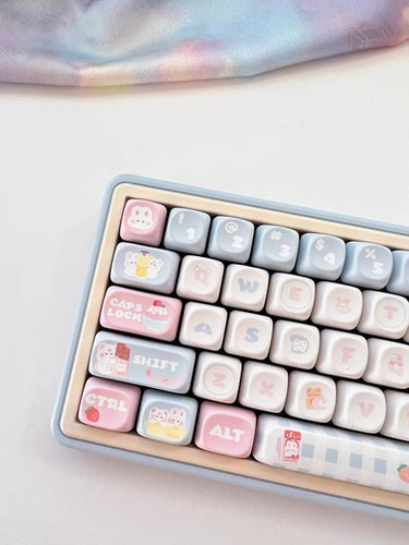 Bunny Foodie Keycap Set