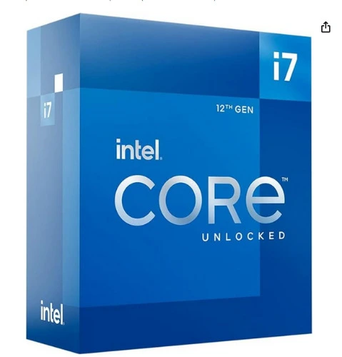 Intel Core i7-12700K Gaming Desktop Processor with Integrated Graphics and 12 (8P+4E) Cores up to 5.0 GHz Unlocked LGA1700 600 Series Chipset 125W