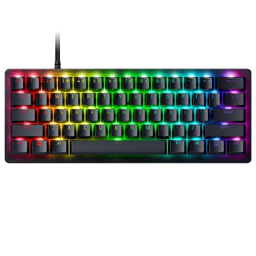 Razer Huntsman V3 Pro Mini 60% Gaming Keyboard: Analog Optical Switches w/Rapid Trigger & Adjustable Actuation - Onboard Adjustments - Dual-Purpose Mod Keys - Doubleshot PBT Keycaps - Black