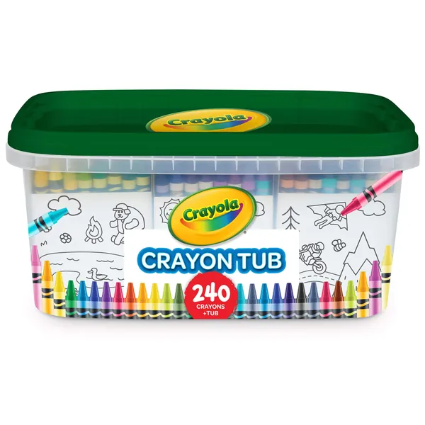 Crayola 240 Crayons, Bulk Crayon Set, Cute School Supplies, Gift for Kids, 2 of Each Color [Amazon Exclusive] - Crayon Set