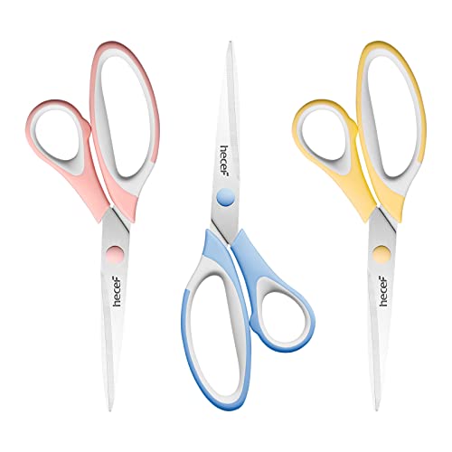 hecef 8” multipurpose scissors x3