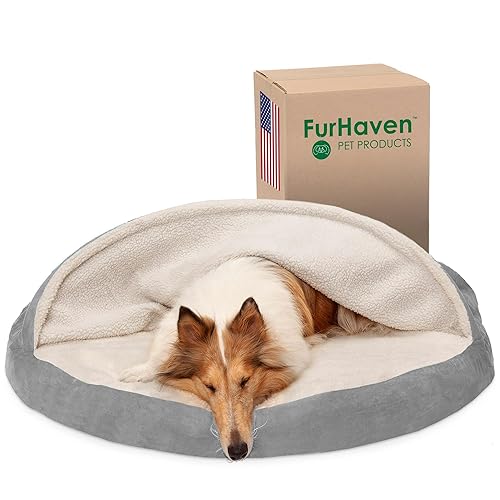 Furhaven 44" Round Orthopedic Dog Bed for Large Dogs