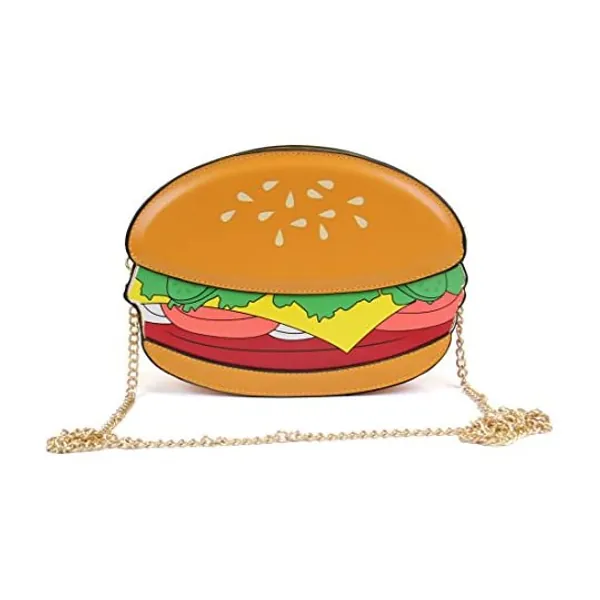 
                            LUI SUI Girls Cupcake Crossbody Handbag Popcorn Hamburger Purse Small Purse Women Cellphone Shoulder Bag
                        