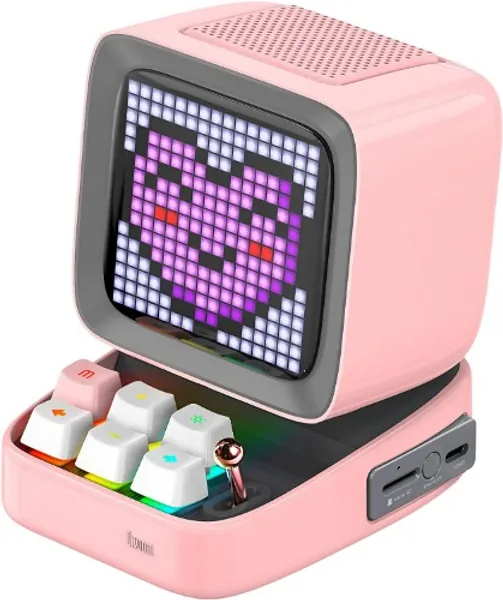 Amazon.com: Divoom Ditoo Retro Pixel Art Game Bluetooth Speaker with 16X16 LED App Controlled Front Screen (Pink) : Electronics