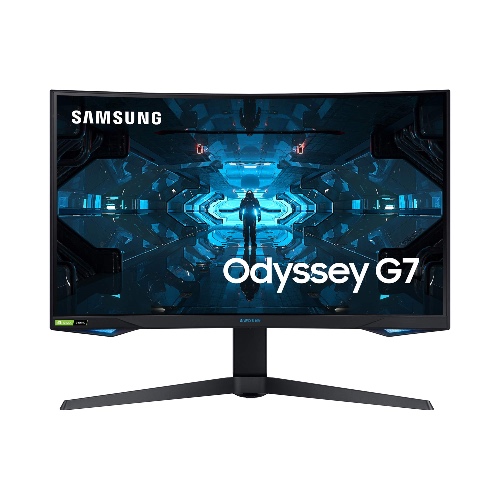 Samsung Odyssey Gaming Monitor C27G73TQSR, 27 inch, VA-paneel, QLED, WQHD-resolutie, AMD FreeSync Premium Pro, G-Sync compatibel, reactietijd 1 ms, kromming 1000R, vernieuwingssnelheid 240 Hz, zwart