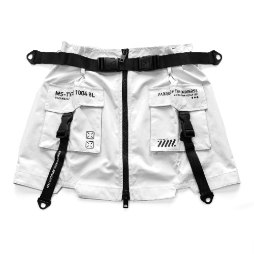 MS-Type 1004 White Miniskirt | Large